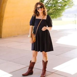 Smash + Tess X Jillian Harris Sunrise Mini Dress in Barely Black - SMALL NWT